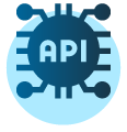 Icon demonstrating API integration